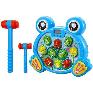 Buy blue TG702 Interactive Whack A Frog Game - Toddler Hammering Toy