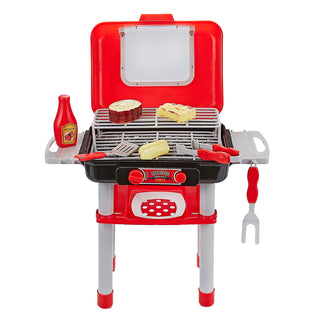 TG712 - Portable Mini Play BBQ Set - With Cooking Effect Food