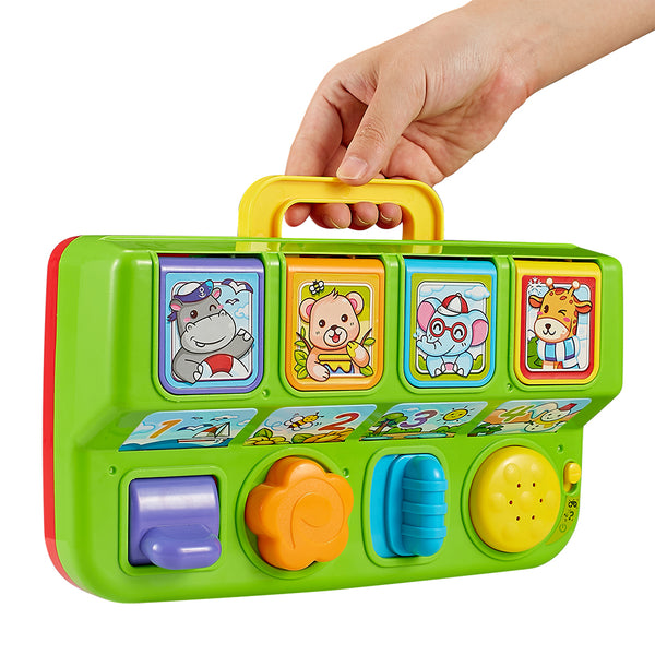 TG728 - Musical Pop Up Animal Toy For Toddlers - Interactive Musical Toy
