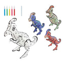 Colour Your Own Toy Set - Set Of 4 Colouring Toys With 2 Sets Of Colouring Pens For Kids