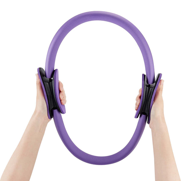 XN017 - Double Handled Pilates Ring Magic Fitness Circle - Resistance Exercise Equipment - Ideal for Yoga, Physical Therapy & Toning Muscles