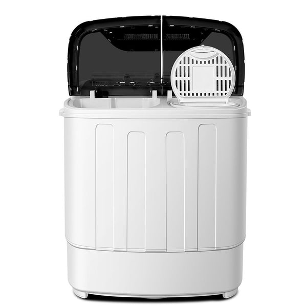 Portable Washing Machine Mini Twin Tub with Washer & Spinner Gravity Drain  Pump