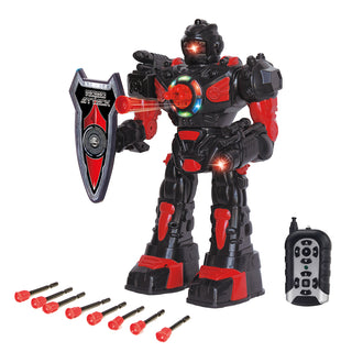Buy black-red TG630 - RoboAttack Remote Control Robot - Shoots Missiles, Walks, Talks & Dances